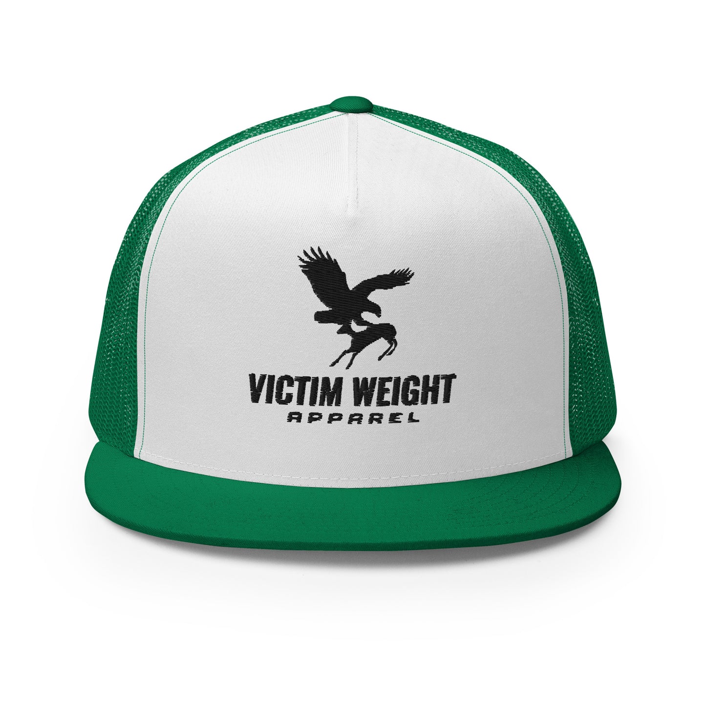 Victim Weight Black Logo Flat Bill Hat