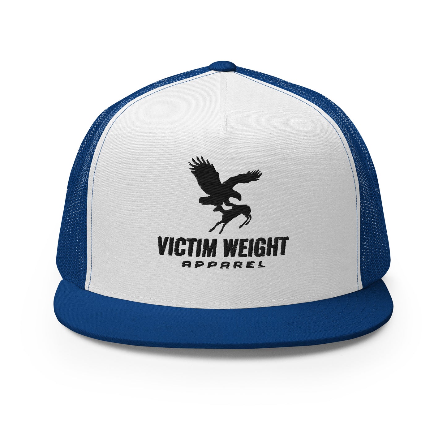 Victim Weight Black Logo Flat Bill Hat