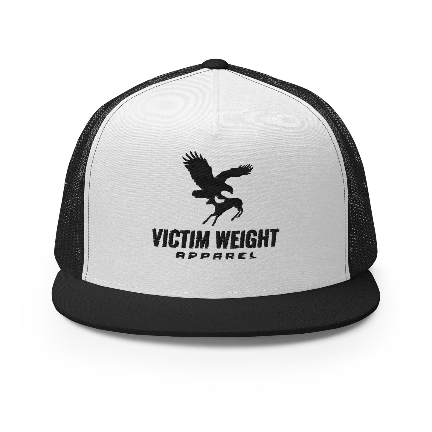 Victim Weight Black Logo Flat Bill Hat