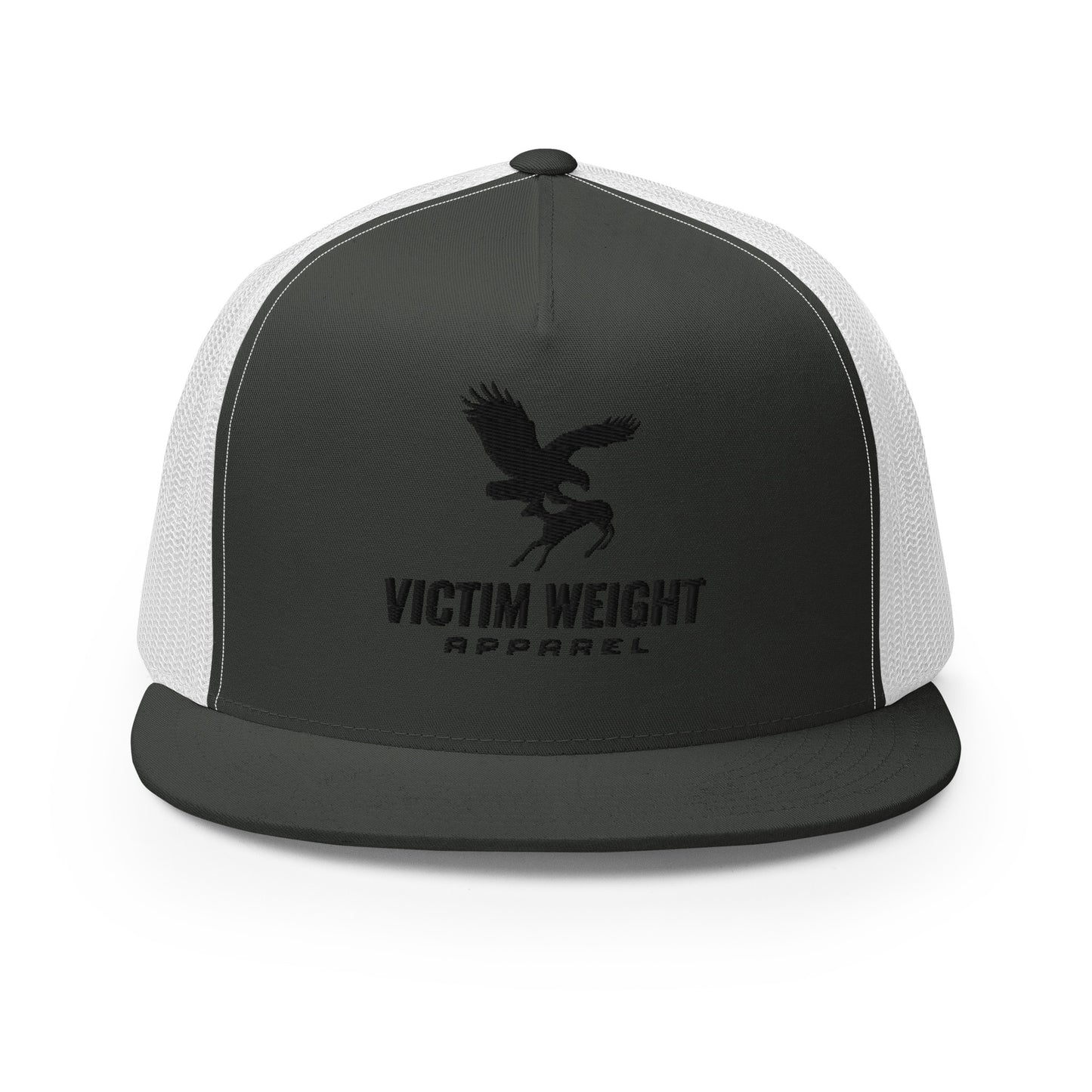 Victim Weight Black Logo Flat Bill Hat