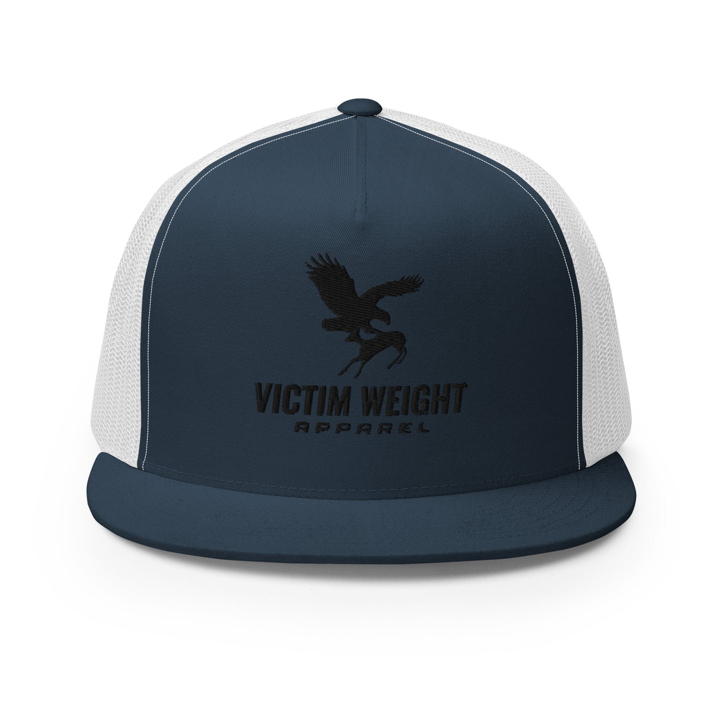 Victim Weight Black Logo Flat Bill Hat