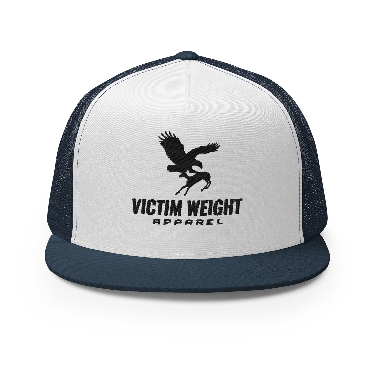 Victim Weight Black Logo Flat Bill Hat
