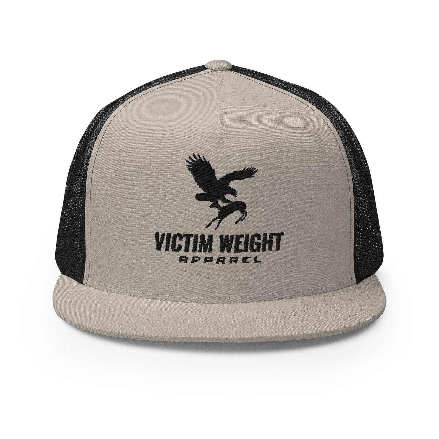 Victim Weight Black Logo Flat Bill Hat
