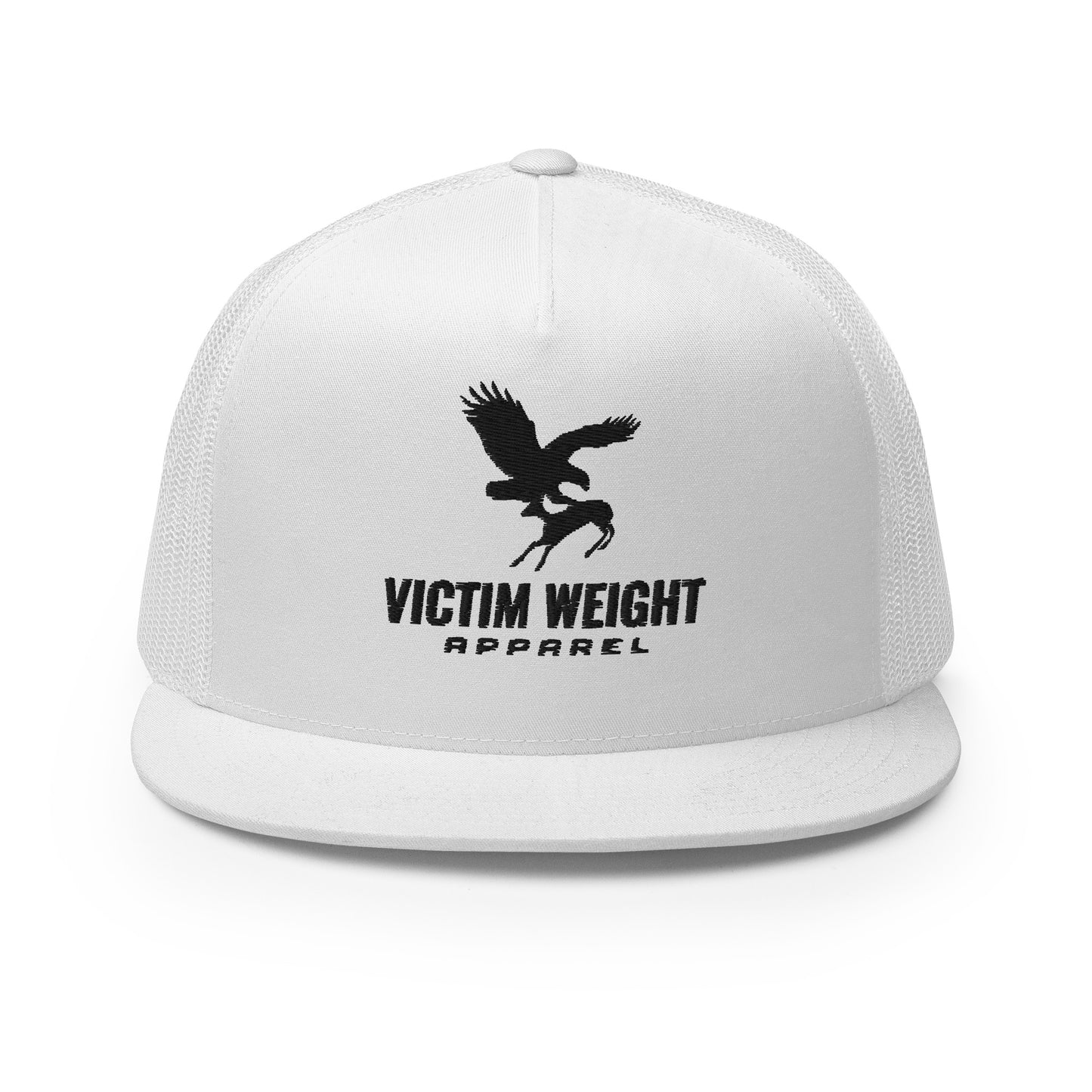 Victim Weight Black Logo Flat Bill Hat