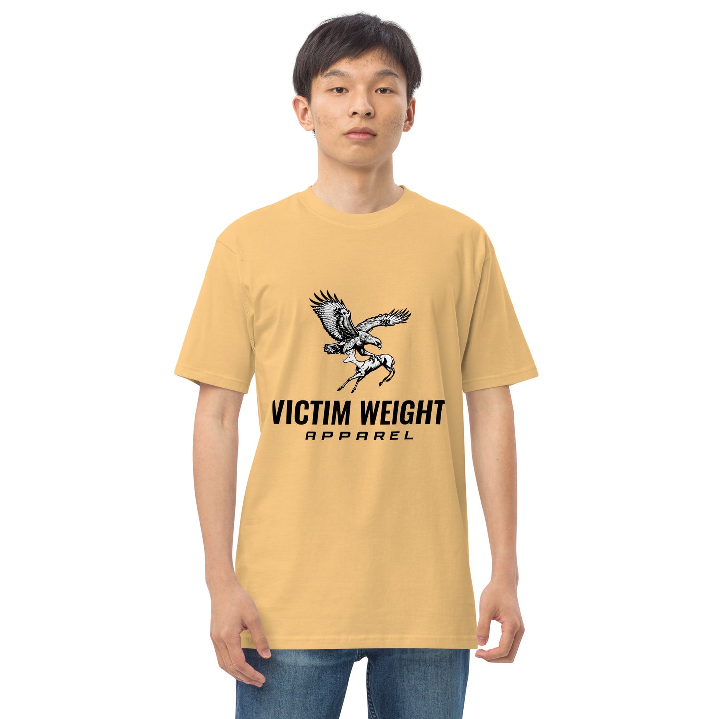 Victim Weight Oversized black logo/definition Premium shirt