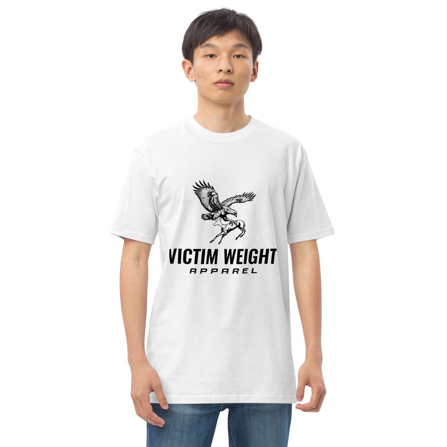 Victim Weight Oversized black logo/definition Premium shirt