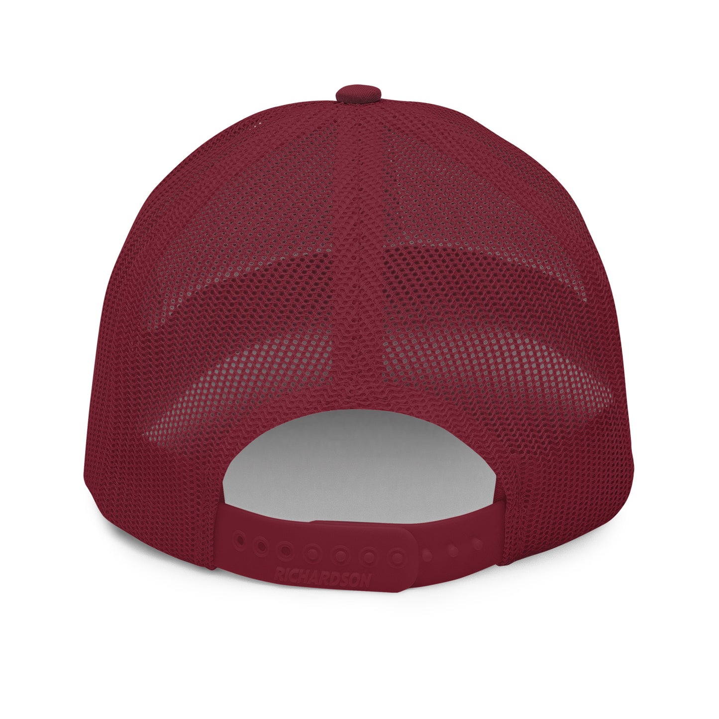 Victim Weight White Logo Font Trucker Hat